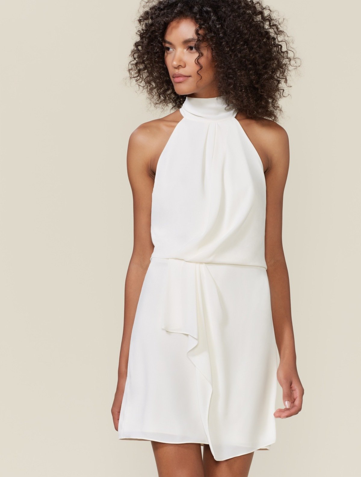 Harlow Mock Neck Dress - Halston