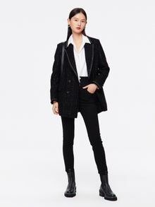 Springy Cropped Jeans | Black