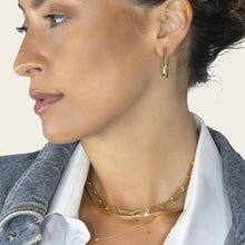Womens | Paperclip Hoops | 18K Gold Vermeil