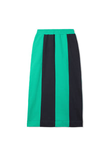 Long Skirt | Women | Fern Green x Midnight Blue