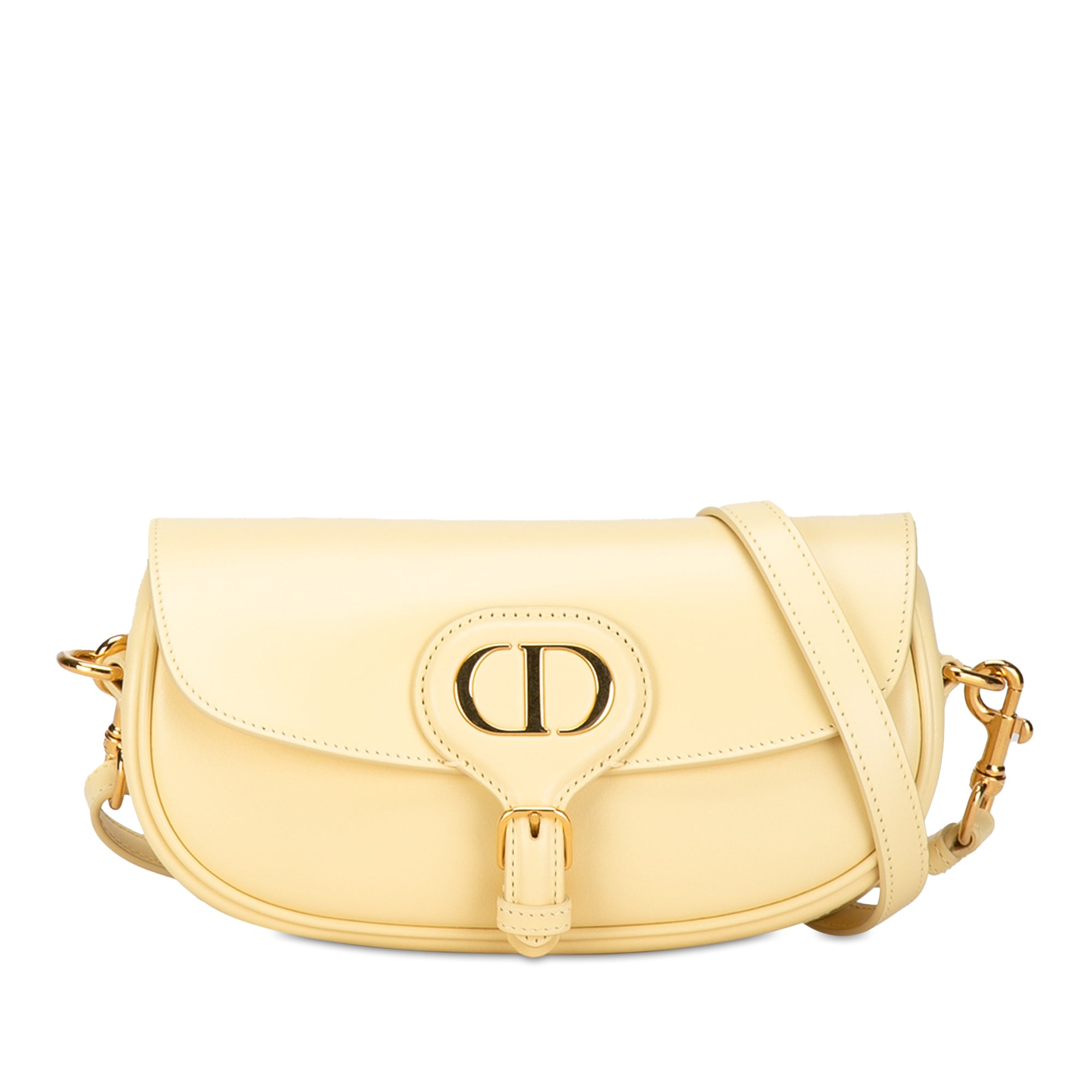 Dior | Pre-Owned Calfskin Bobby East West Crossbody | Yellow/Light Yellow