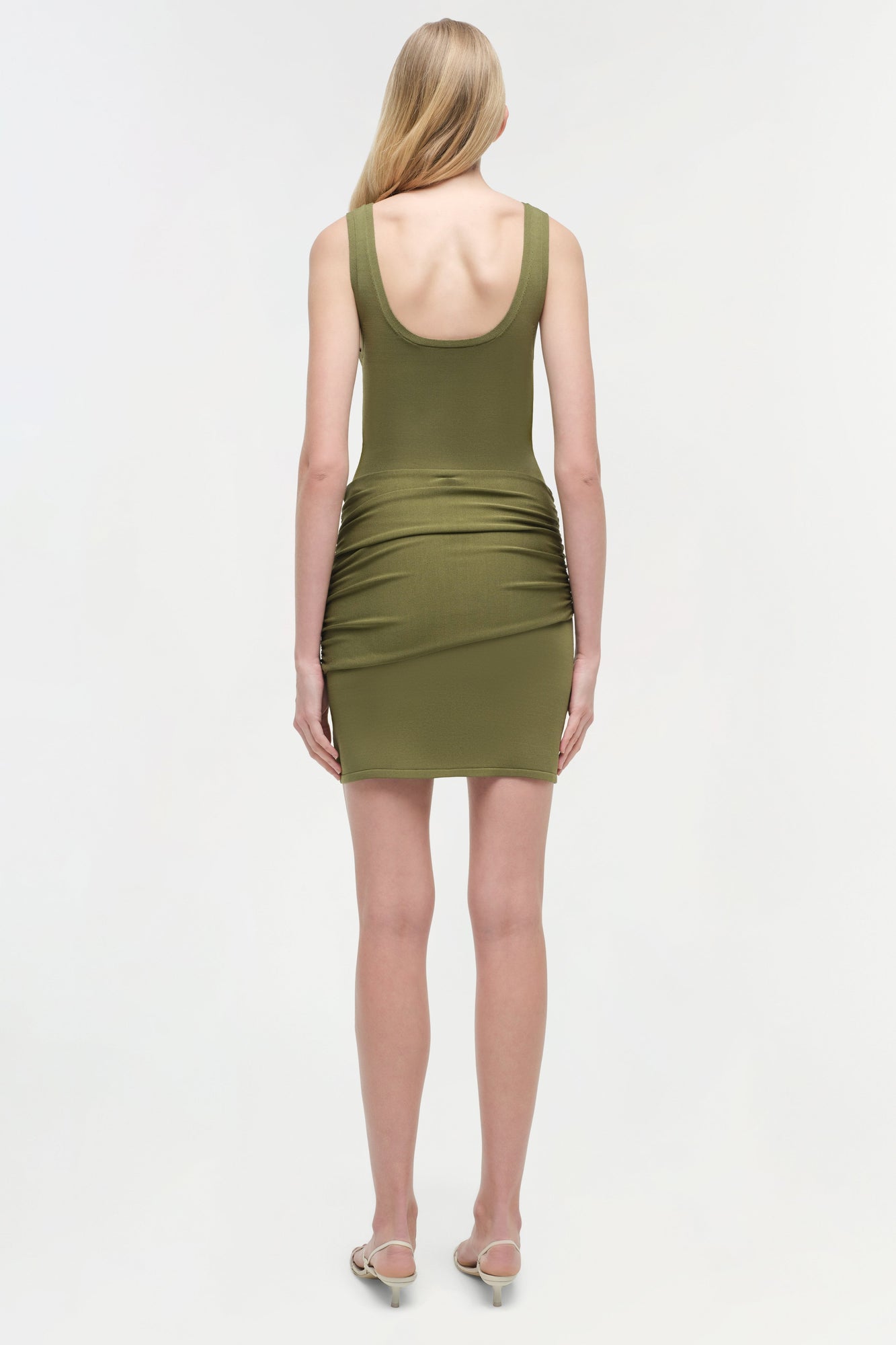 Womens | Alivia Knit Mini Dress | Olive