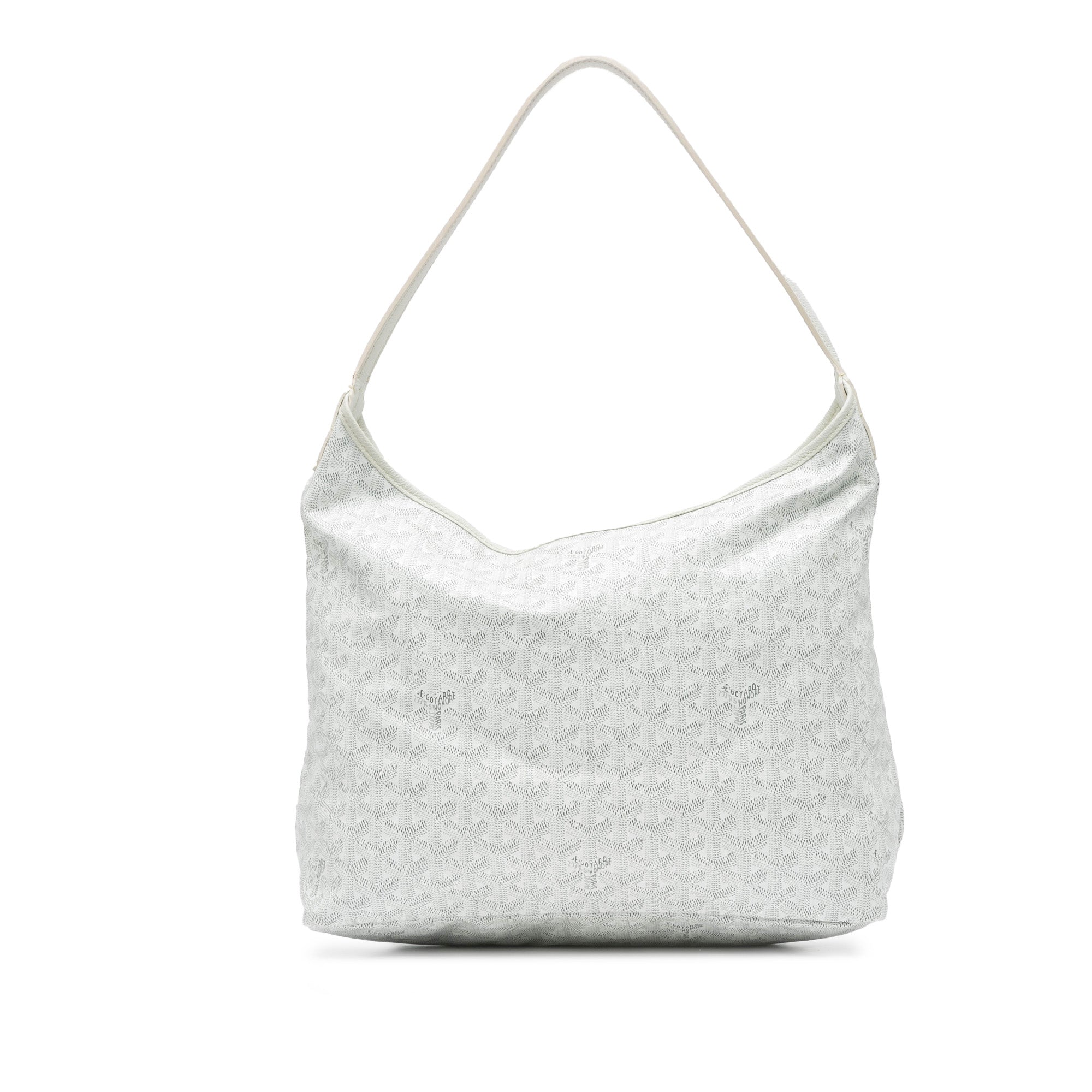 Goyard | Pre-Owned Goyardine Boheme Hobo - I | White