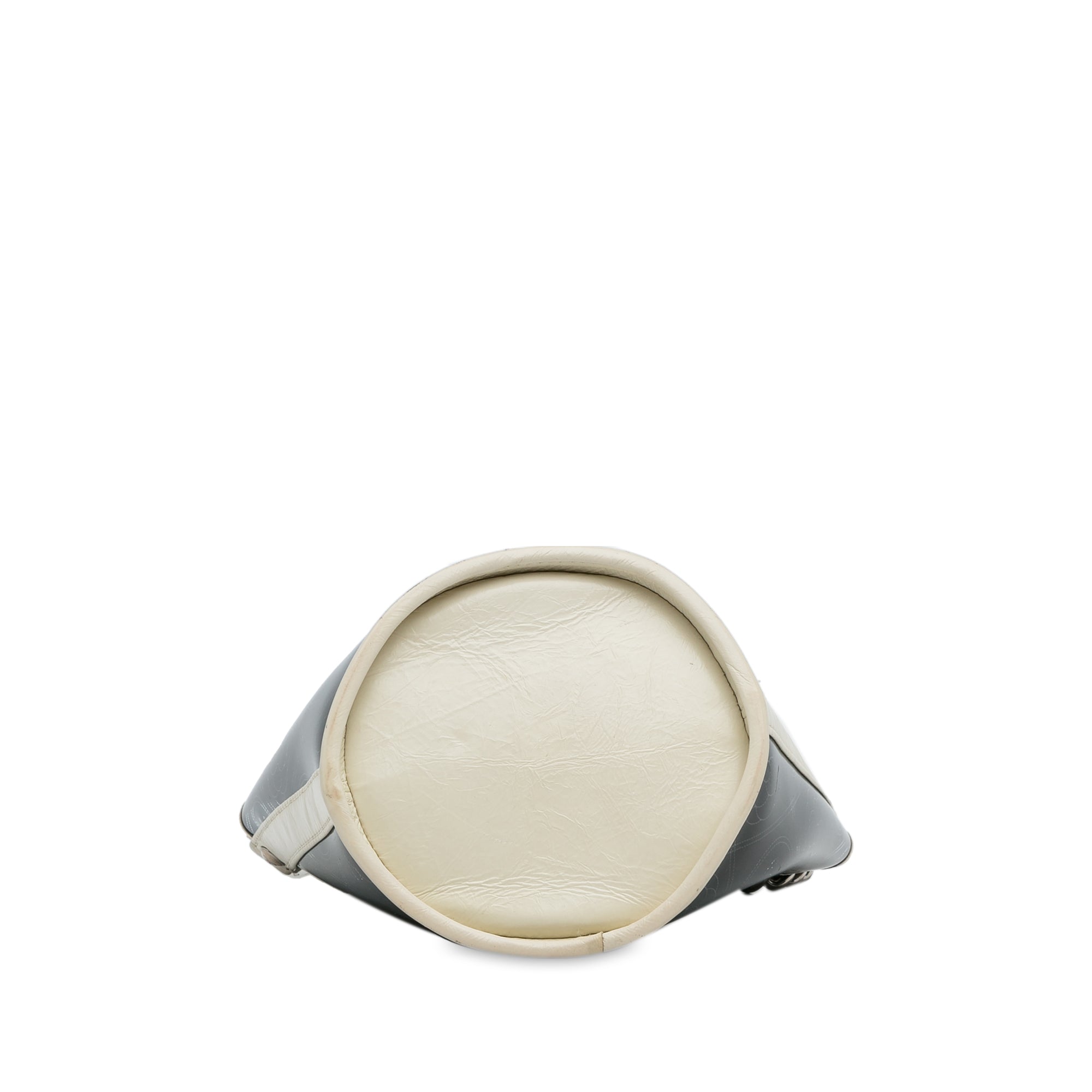 Chanel | Pre-Owned Crumpled Calfskin PVC Camellia Bucket - II | Black