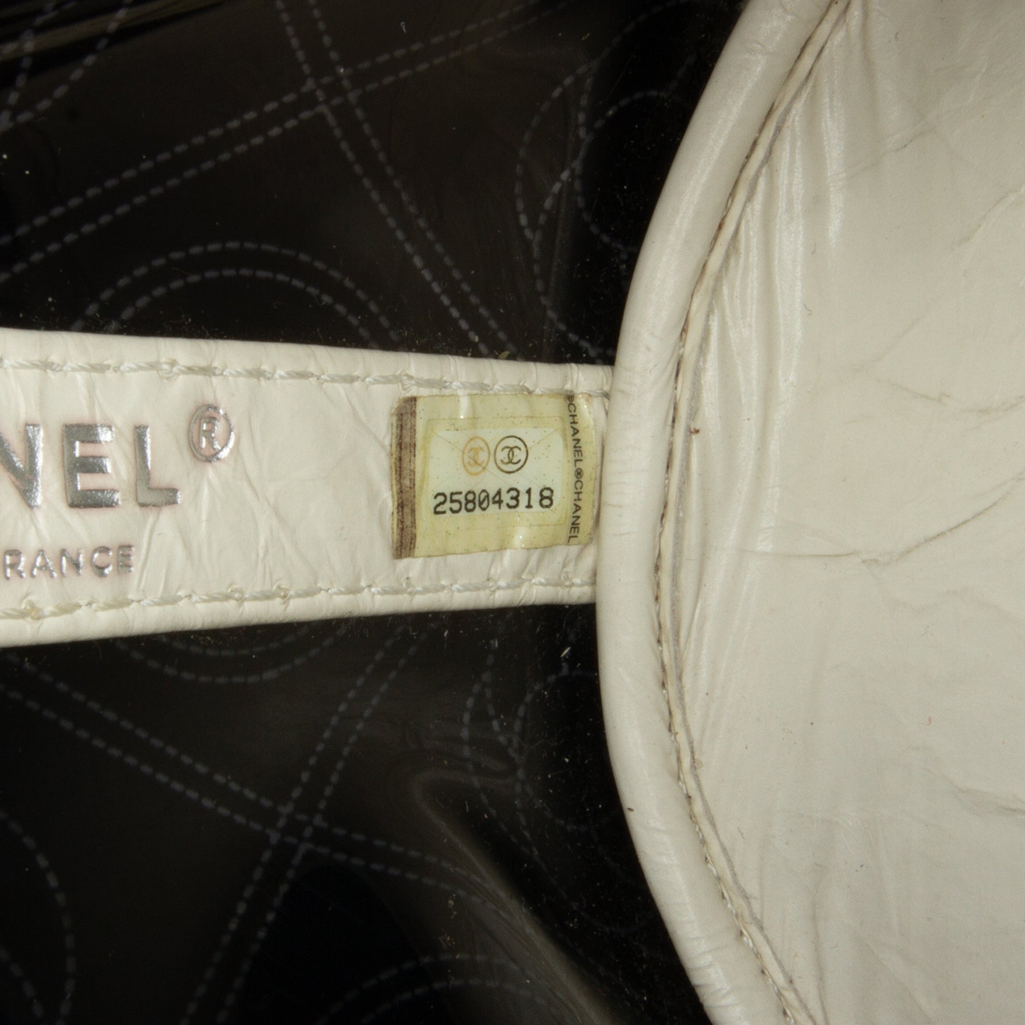 Chanel | Pre-Owned Crumpled Calfskin PVC Camellia Bucket - II | Black