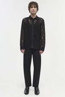 Mens | Linus Lace Shirt | Black
