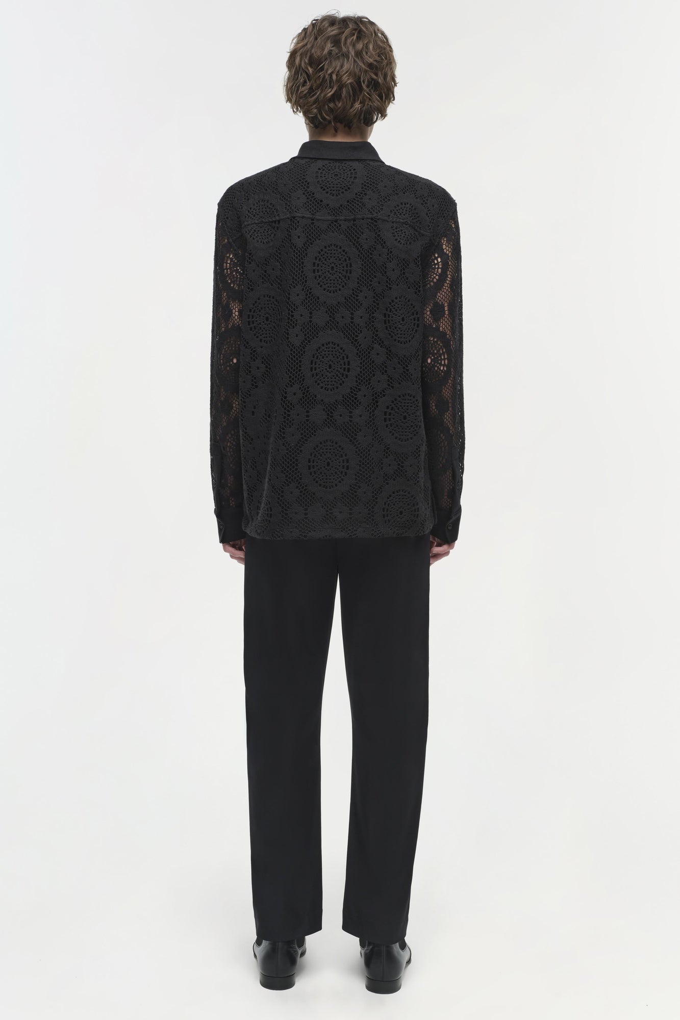 Mens | Linus Lace Shirt | Black