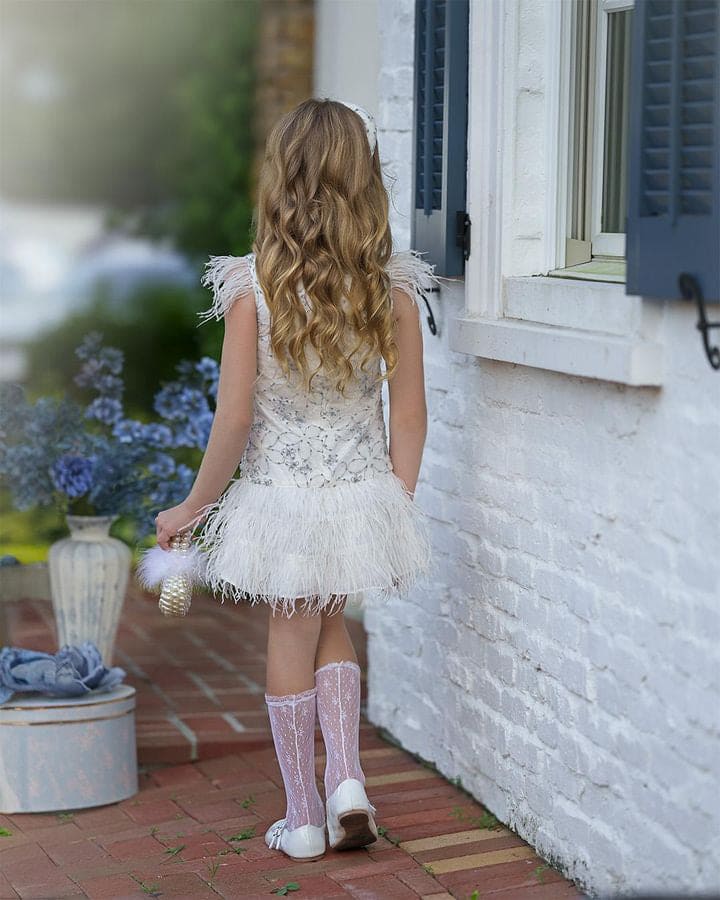 Olivia Feather Dress | Feather