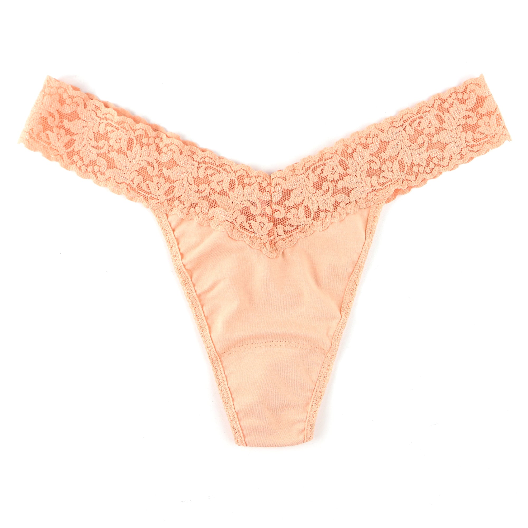 Cotton Original Rise Thong | Apricot Glow