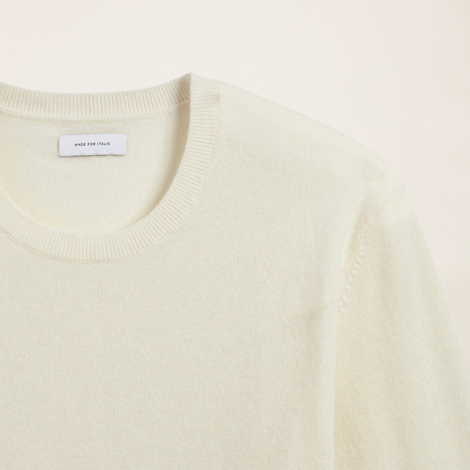 Womens | Airy Cashmere Crewneck Sweater | Ivory