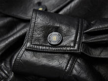 Collarless Lambskin Jacket | Black