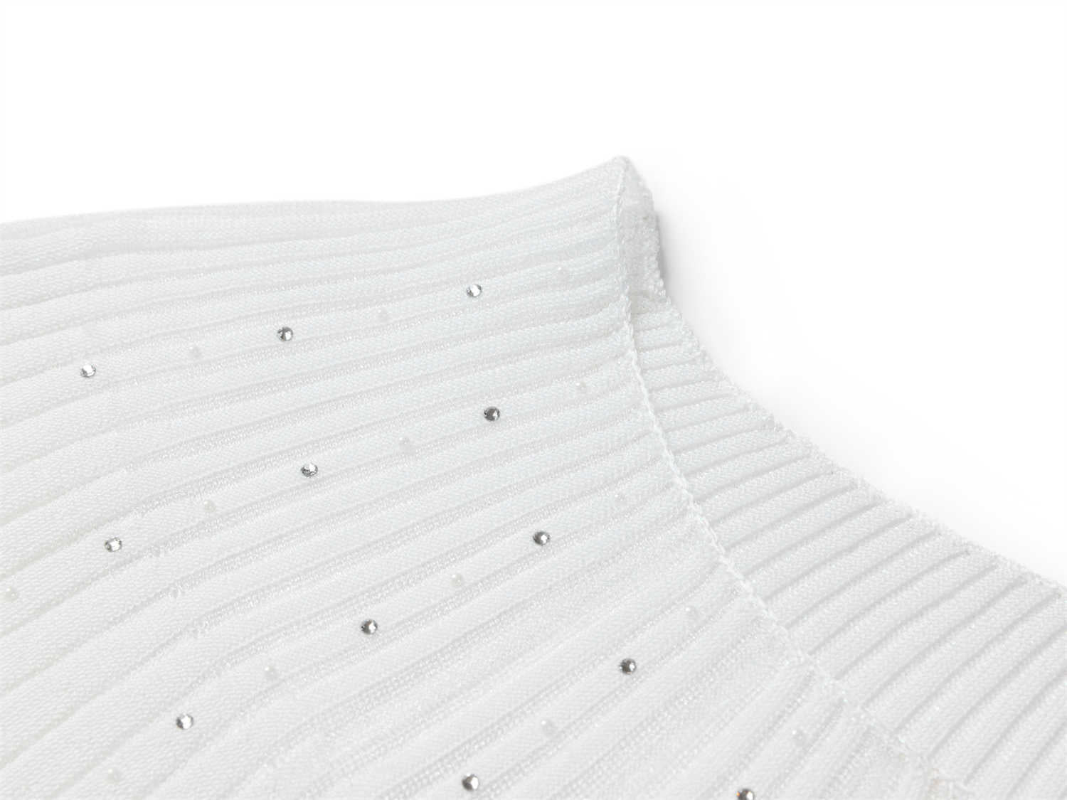 Triacetate Knit Cardigan | White