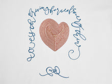 Classic Round Neck Heart T-shirt | White