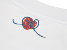 Classic Round Neck Heart T-shirt | White