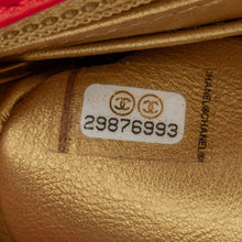 Chanel | Pre-Owned Mini Square Classic Lambskin Pearl Crush Single Flap | Red