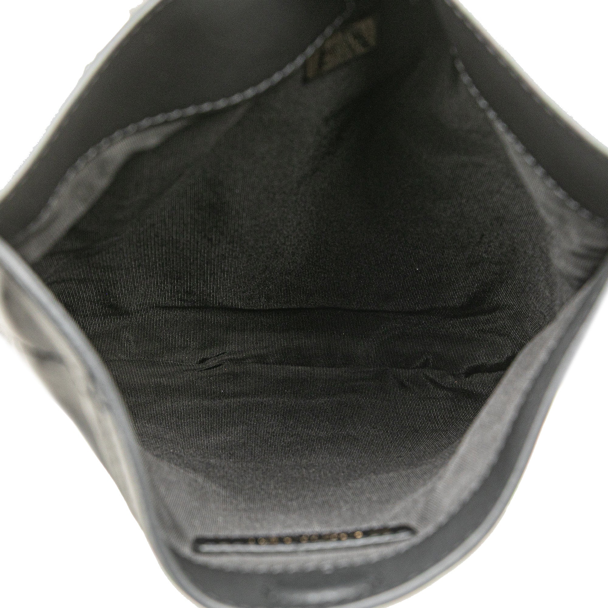 Chanel | Pre-Owned Quilted Calfskin Chain Flat Shoulder Bag | Black