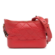 Chanel | Pre-Owned Small Chevron Lambskin Gabrielle Crossbody - I | Red