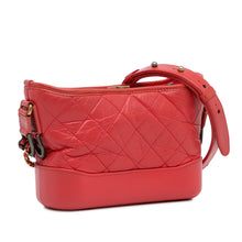 Chanel | Pre-Owned Small Chevron Lambskin Gabrielle Crossbody - I | Red