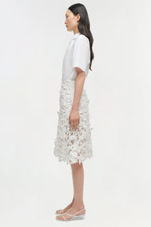 Womens | Colette Applique Midi Dress | White