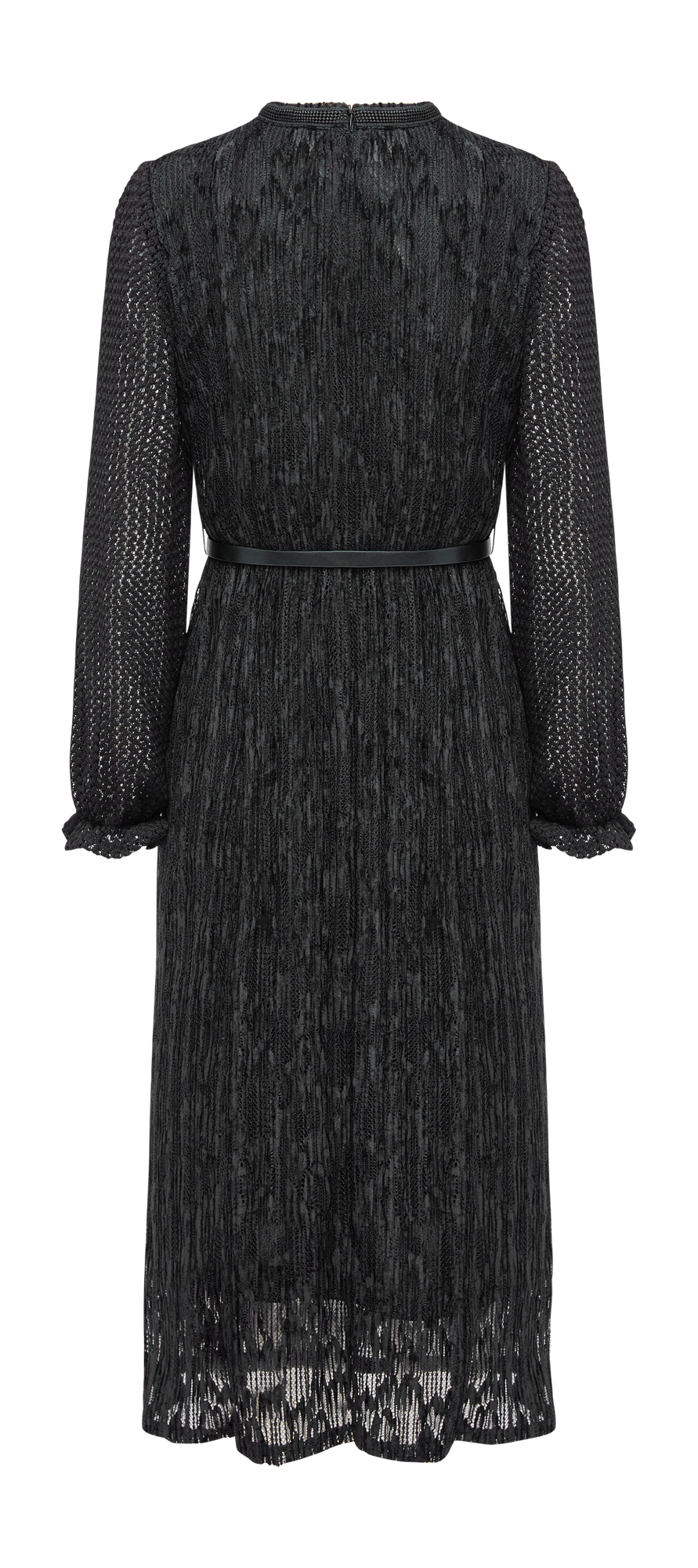 Chinese Style Pleated Little Dress | Black