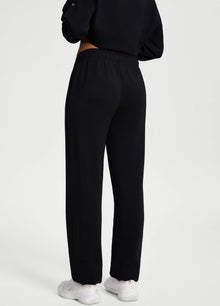 Soft Straight-Leg Sweatpants | Black