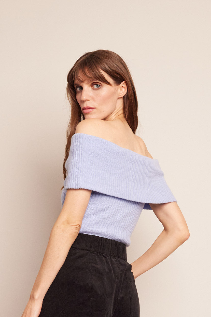 Petunia Top | Sky Blue