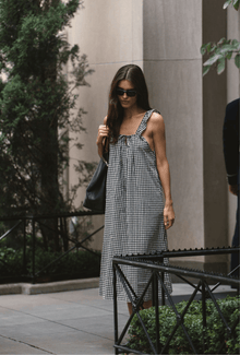 The Sienna Midi Dress | Tuxedo Plaid