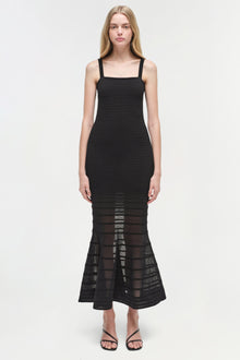 Womens | Vallarie Knit Midi Dress | Black