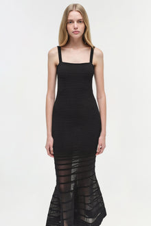 Womens | Vallarie Knit Midi Dress | Black