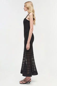 Womens | Vallarie Knit Midi Dress | Black