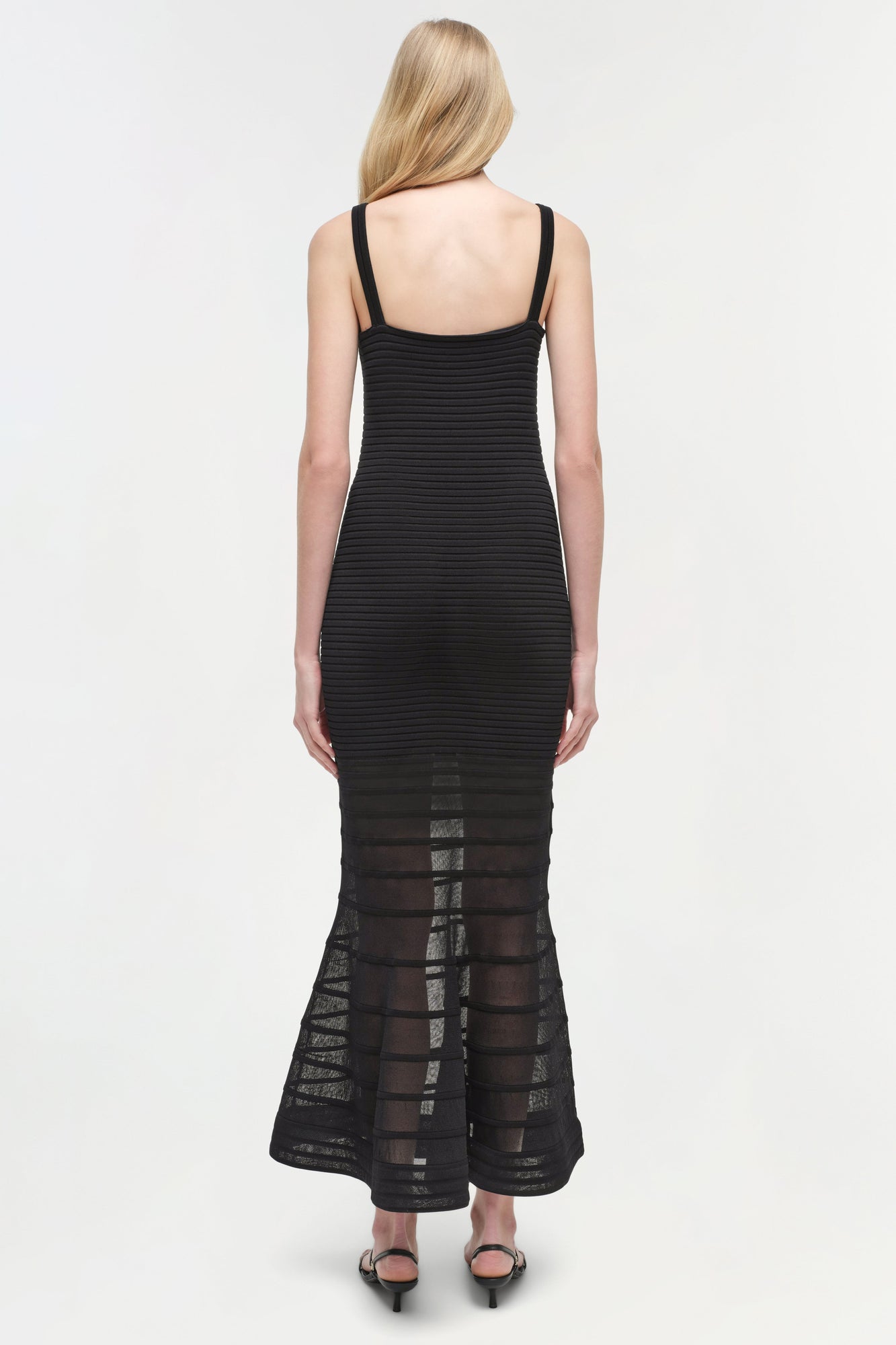 Womens | Vallarie Knit Midi Dress | Black