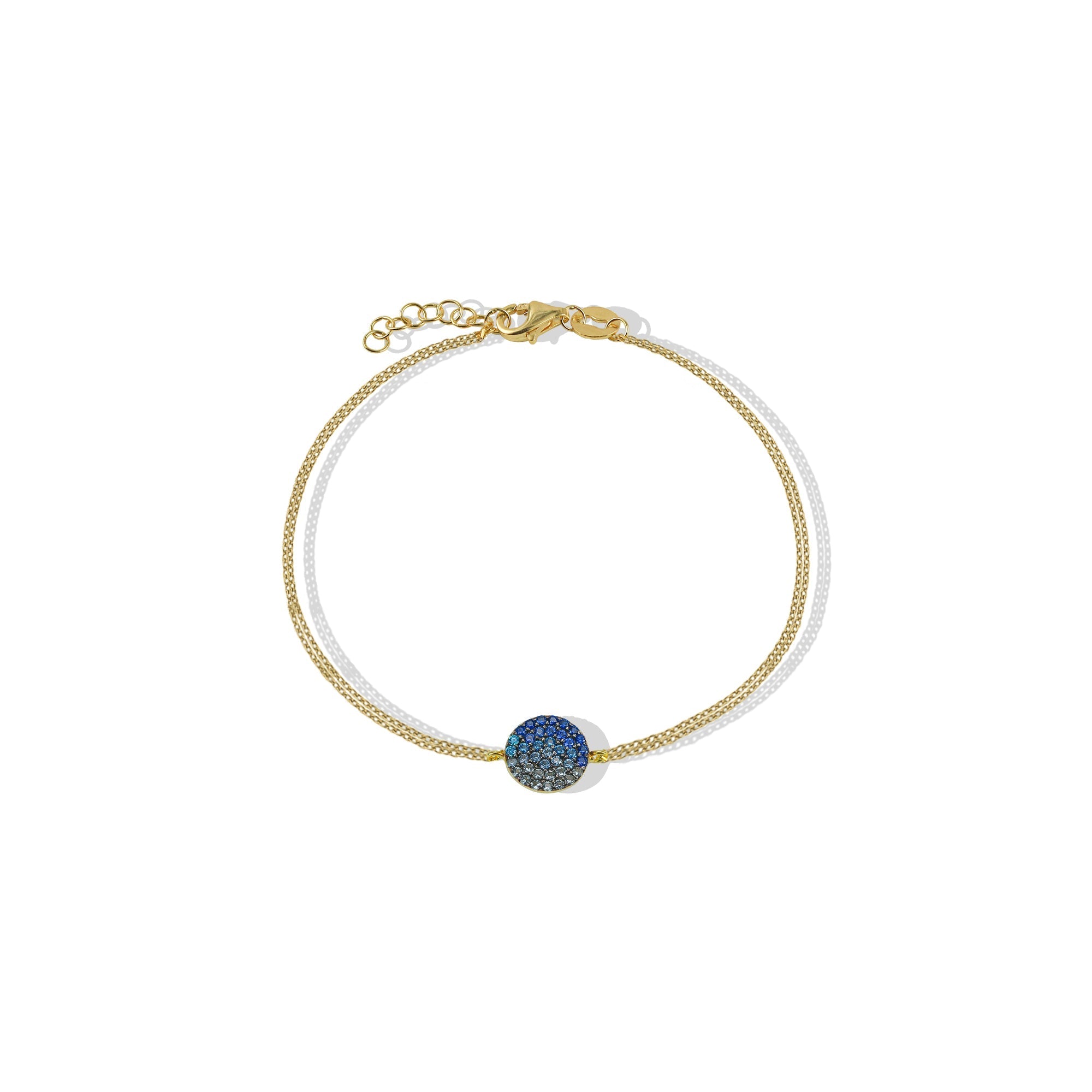 The Ombre Circle Bracelet | Blue