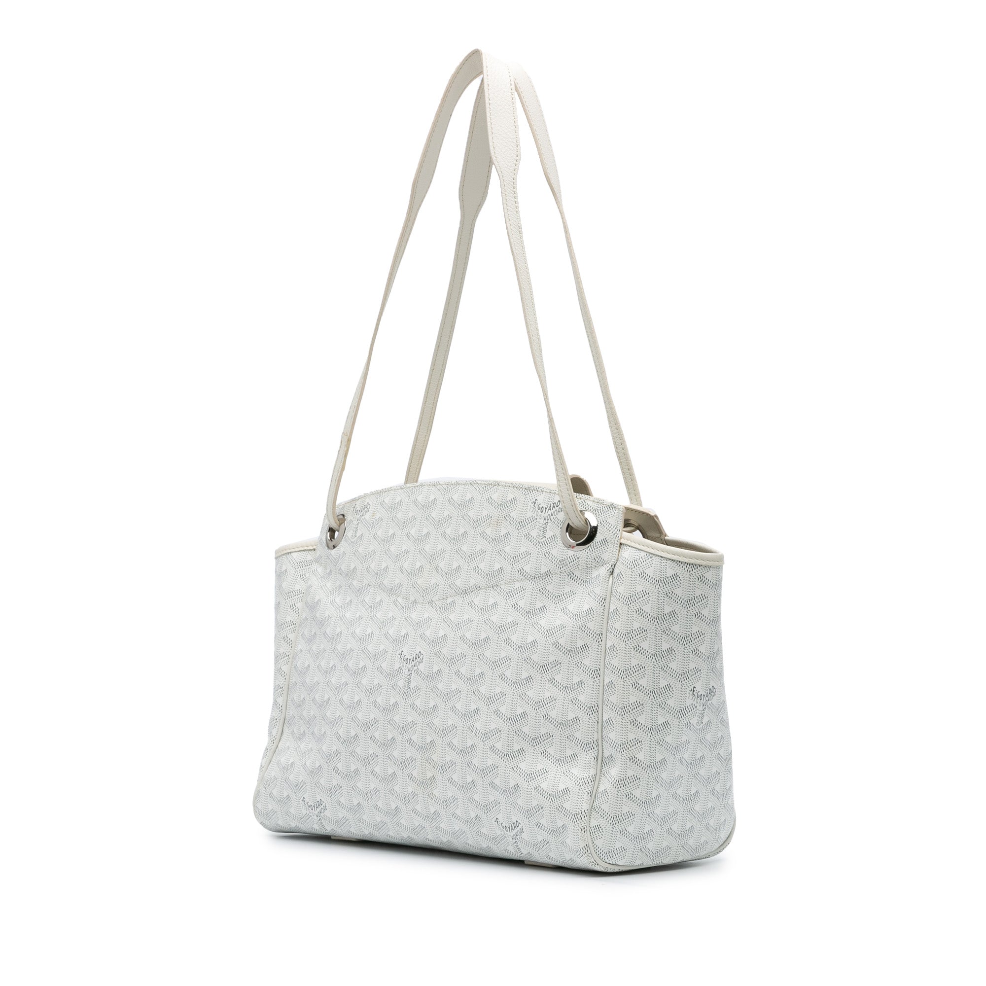 Goyard | Pre-Owned Goyardine Rouette PM | White