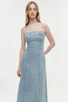 Womens | Clarissa Denim Midi Dress | Del Mar
