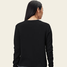 Womens | Mila Cashmere Boxy Crop Sweater | Black