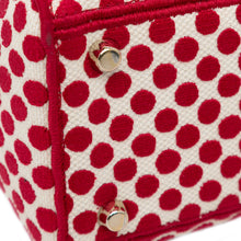 Dior | Pre-Owned Medium Embroidered Canvas DiorAmour Dots Lady D Lite | Red