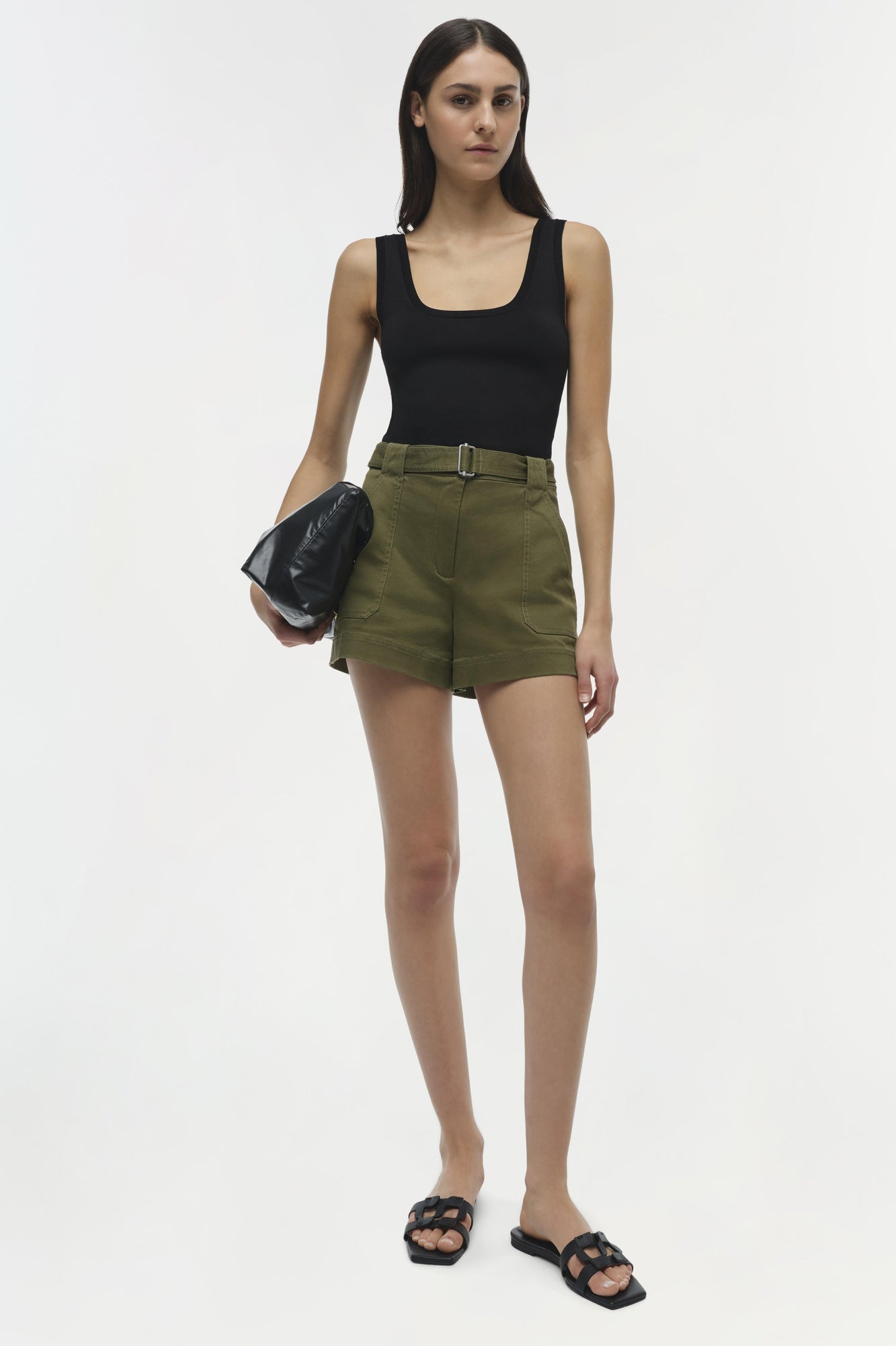 Womens | Lourie Cotton Short | Army Green