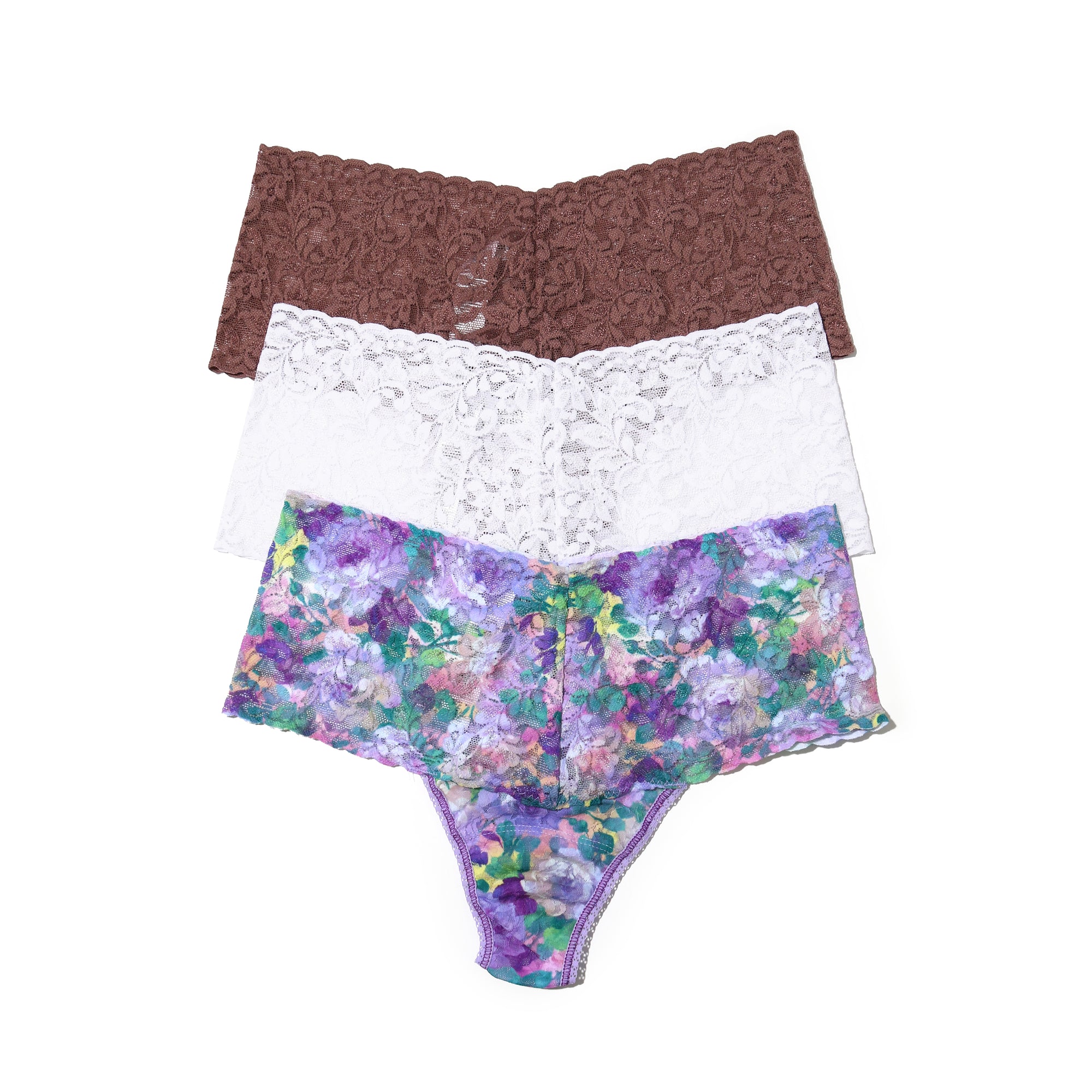 3-Pack Retro Thong | Bathe In Petals Multi