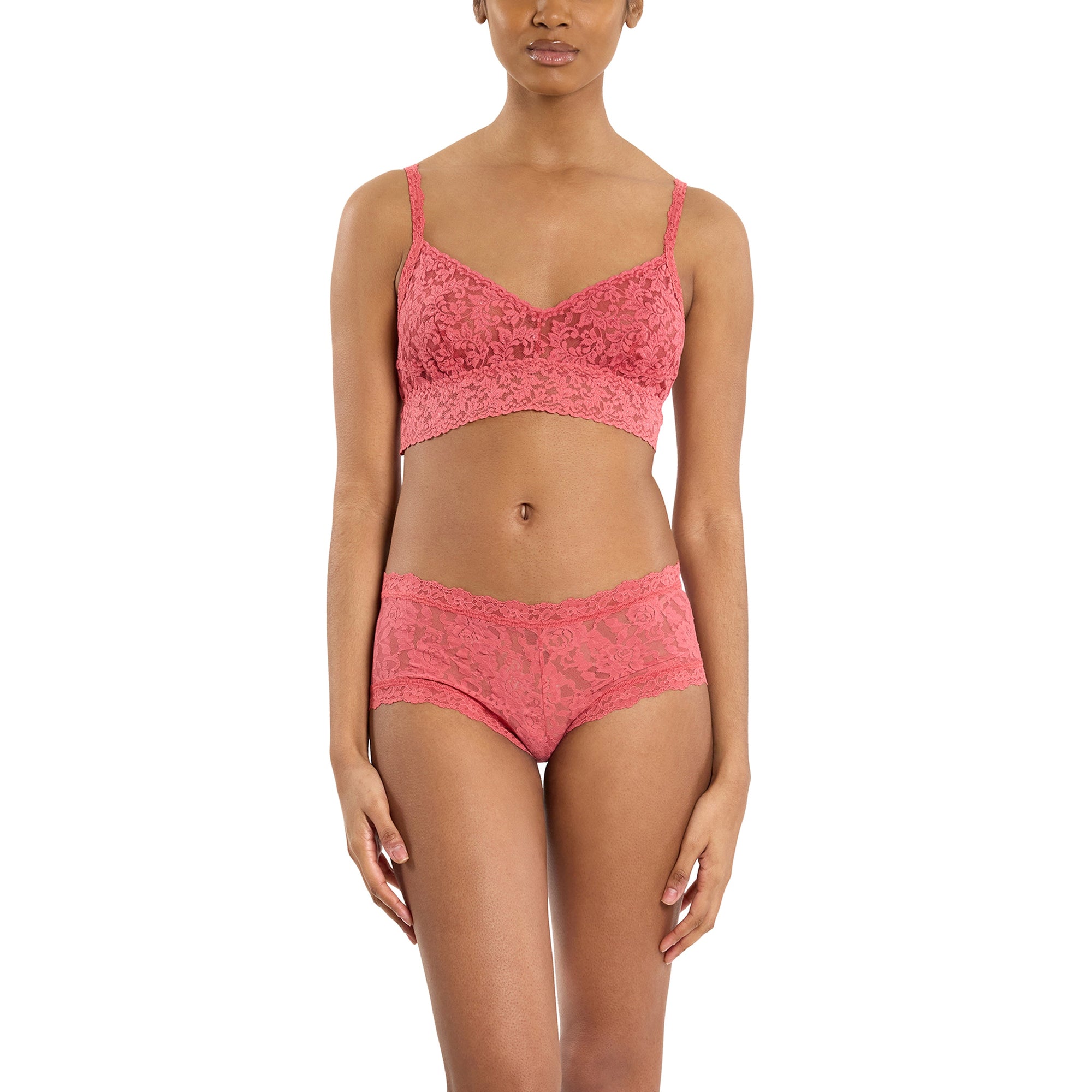 Vneck Retro Bralette | Naples (Red)