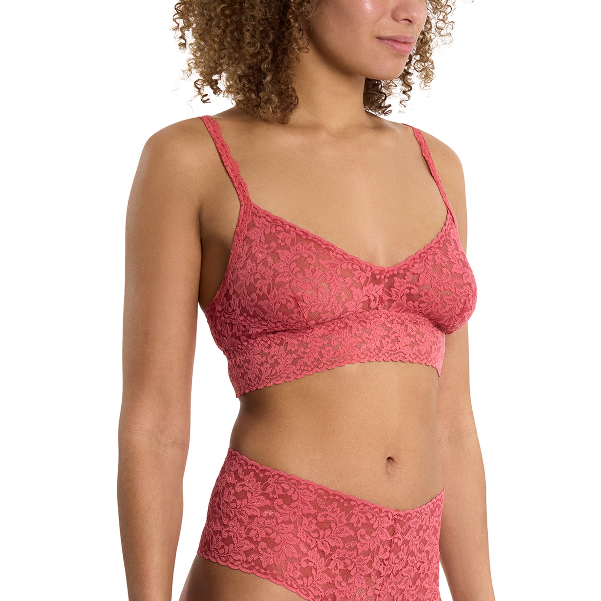 Vneck Retro Bralette | Naples (Red)
