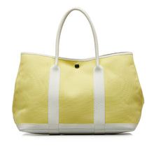 Hermes | Pre-Owned Toile and Negonda Garden Party 36 | Yellow/Light Yellow