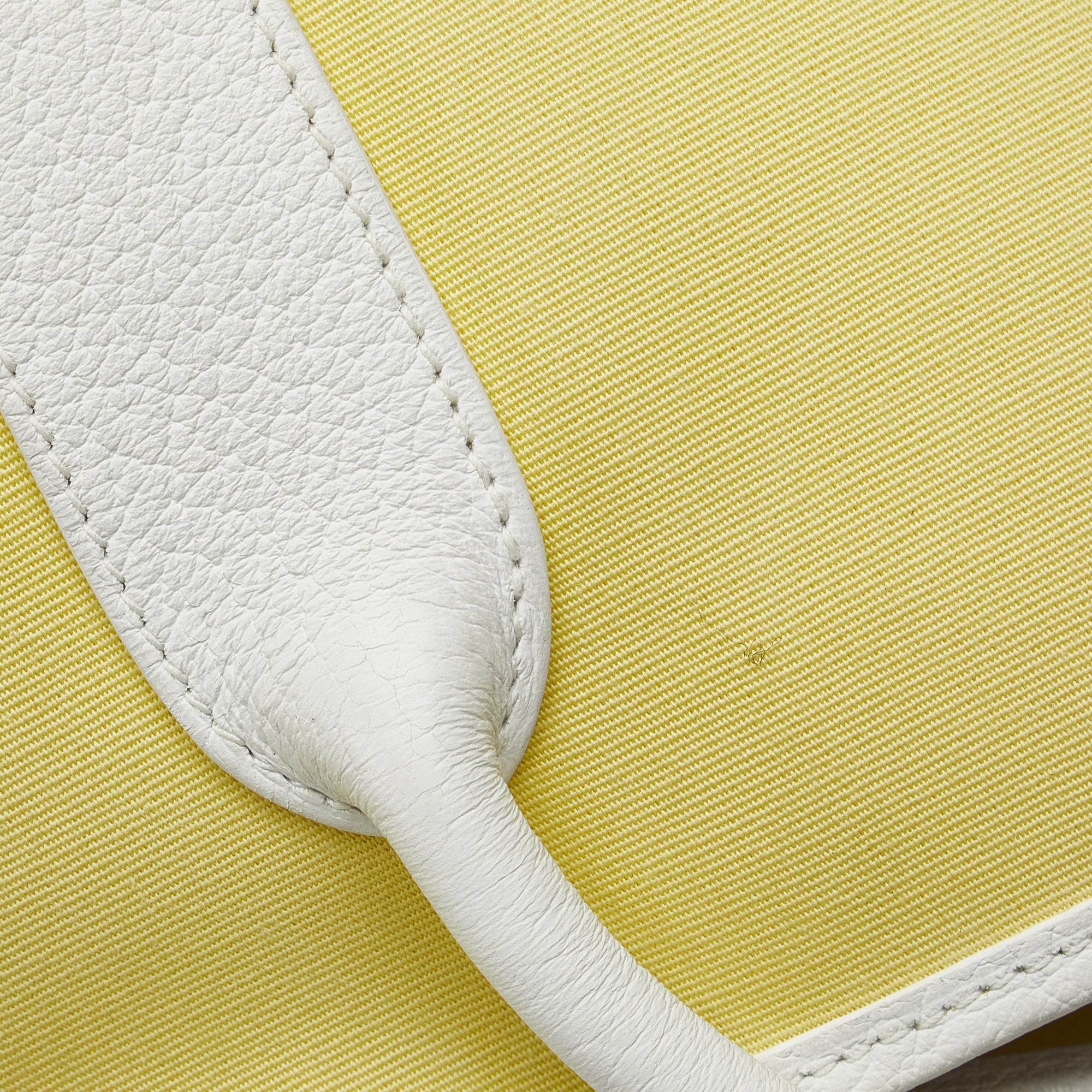 Hermes | Pre-Owned Toile and Negonda Garden Party 36 | Yellow/Light Yellow