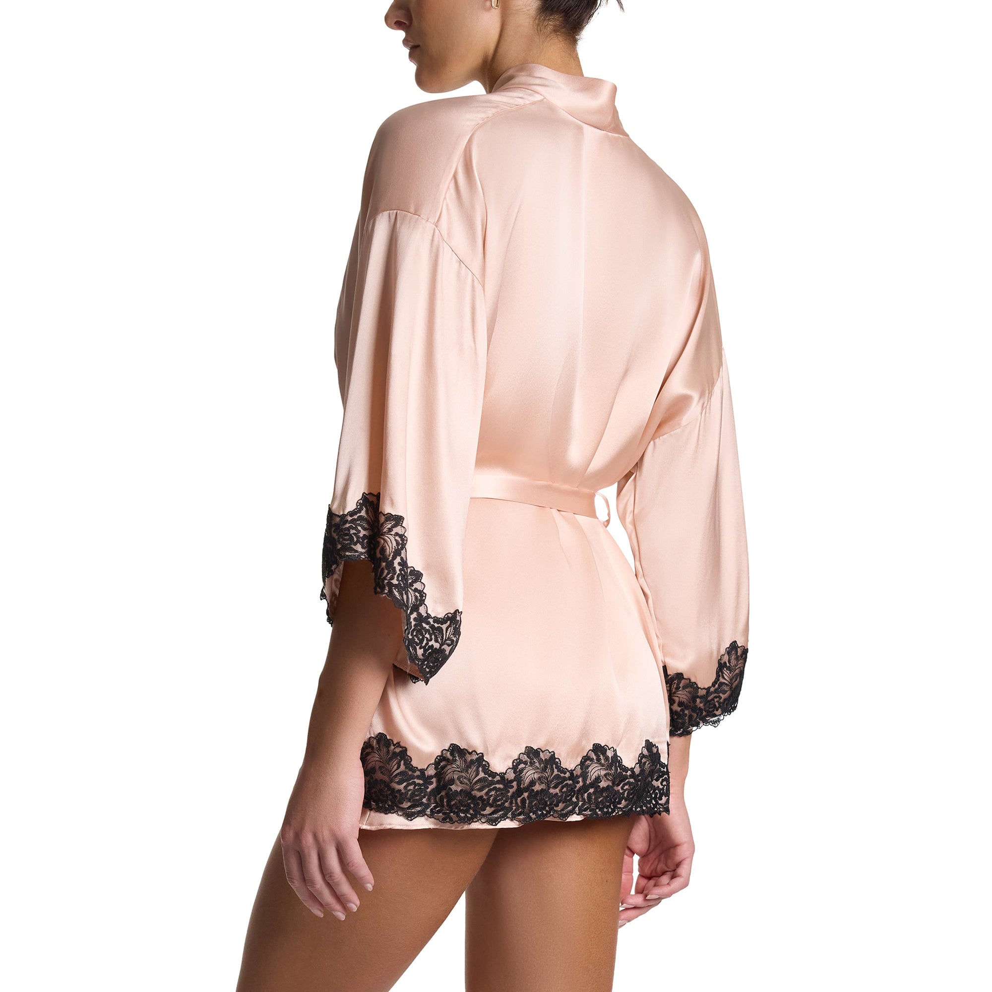 Diane Slip Robe | Lexi Blush/Black