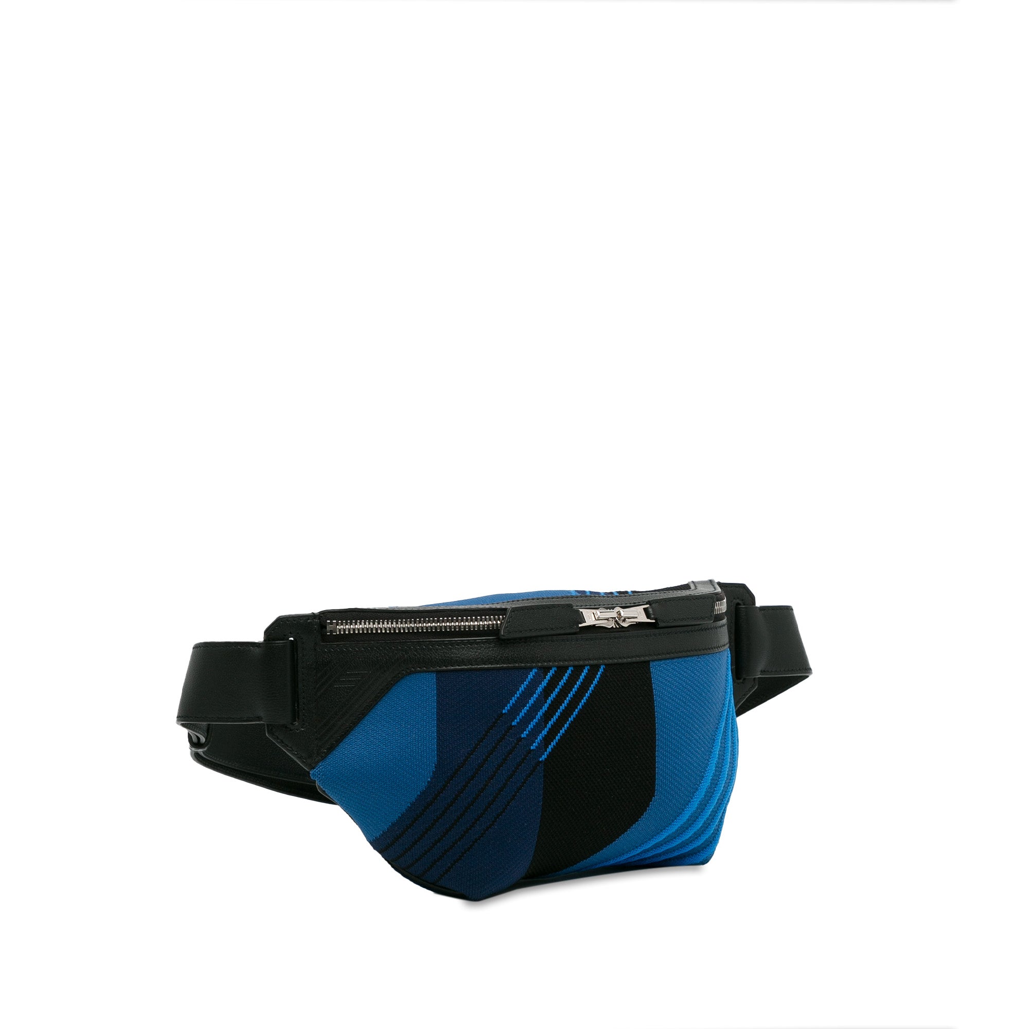 Hermes | Pre-Owned Canvas Cityslide Belt Bag | Blue/Black