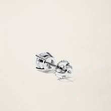 Womens | 18K Solid White Gold | Dalton Solitaire Studs | 1.5 CTW Diamonds