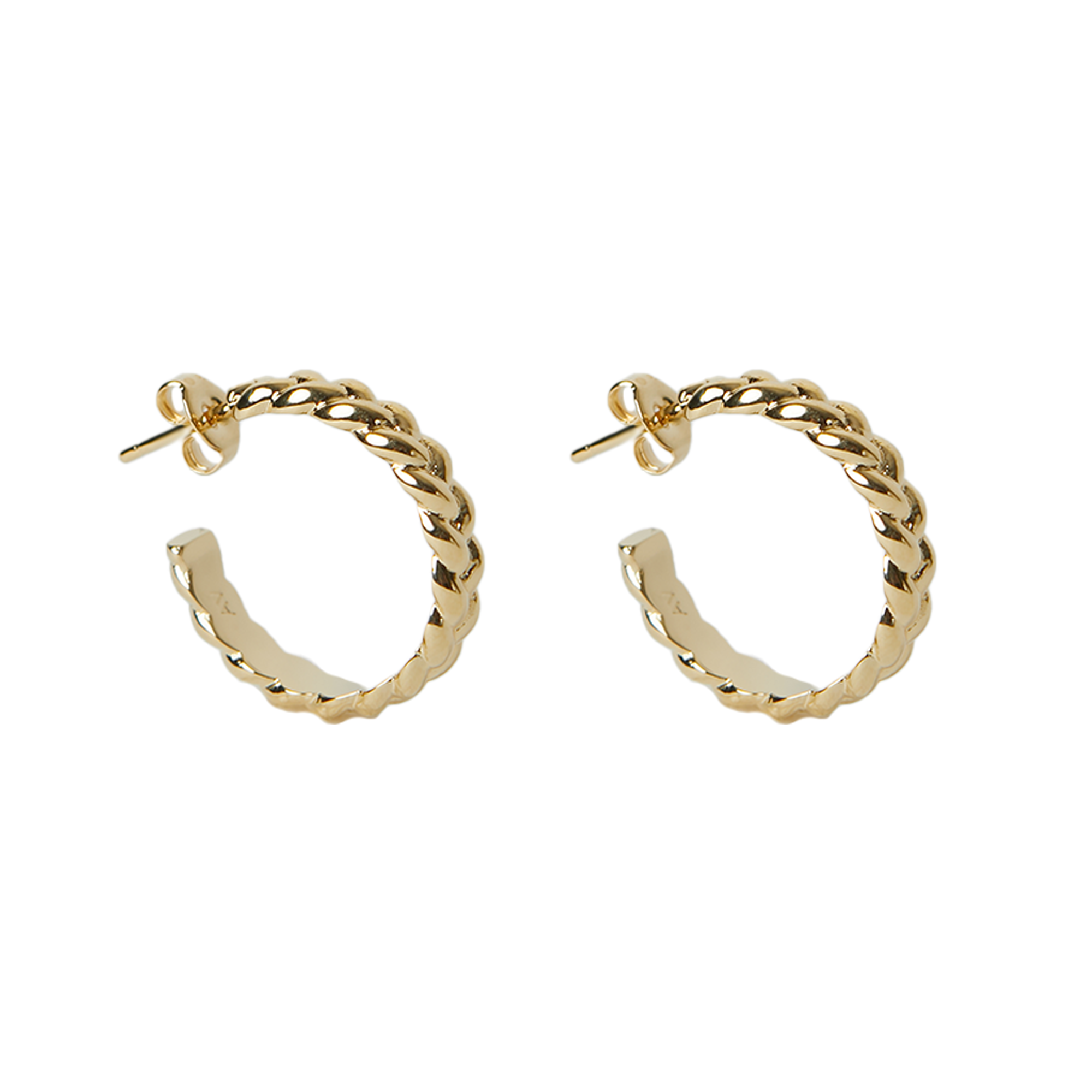 The Braided Hoop | 18K Yellow Gold-Plated