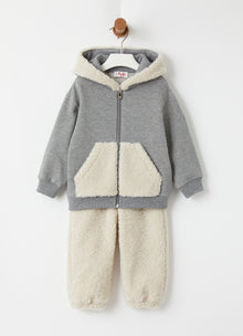 Squirrel Hood Outfit | Grey/Natural