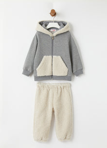 Squirrel Hood Outfit | Grey/Natural