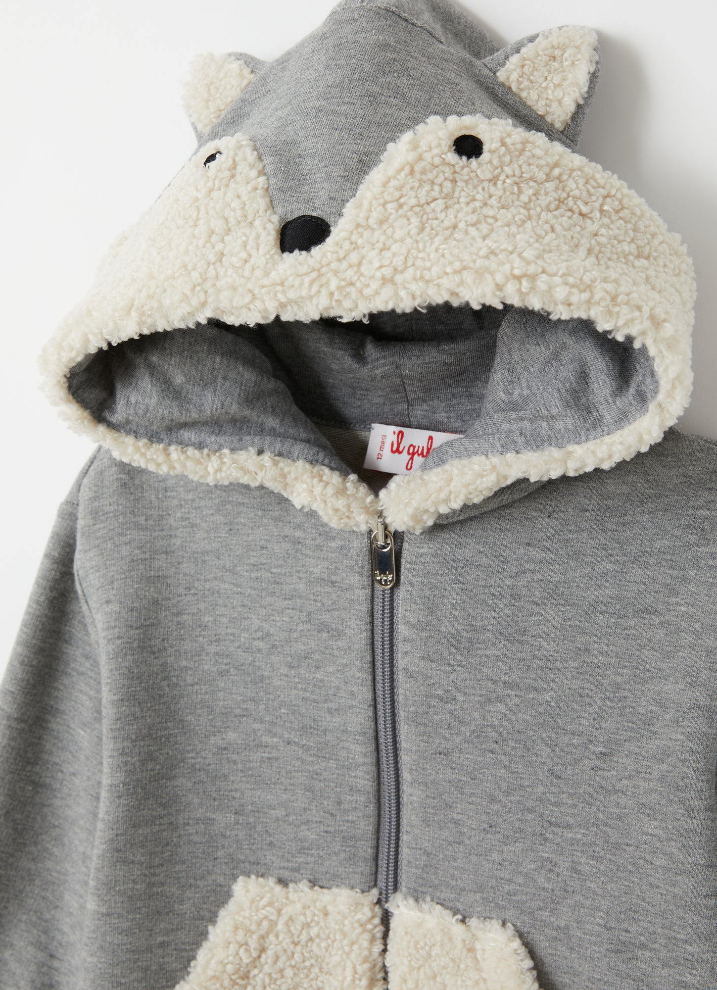 Squirrel Hood Outfit | Grey/Natural