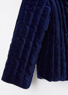 Mid Velvet Jacket | Night Blue